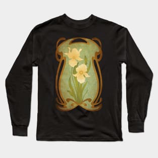 Art Nouveau Flowers Long Sleeve T-Shirt